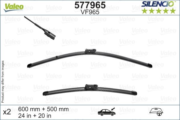 VALEO 577965 | Silgi Süpürgesi Tk 60 + 50Cm 18-Vo.Xc40