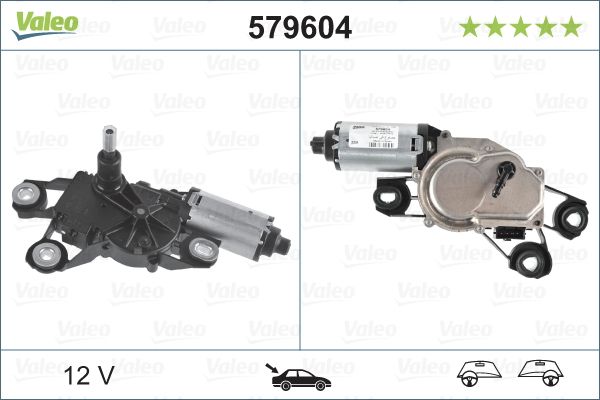 VALEO 579604 | Silecek Motoru (Arka) Seat Ibiza IV,V