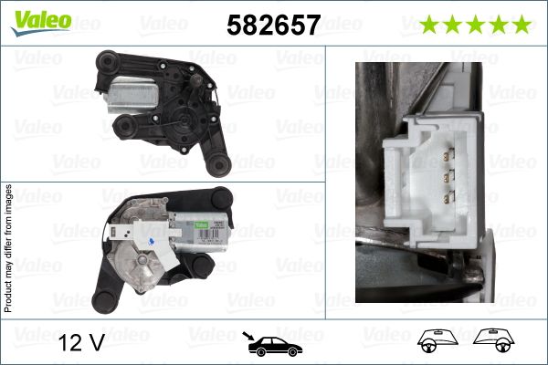 VALEO 582657 | Silecek Motoru Arka Citroen Ds3