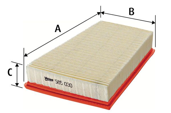 VALEO 585030 | Hava Filtresi Fluence Kangoo III Megane II Scenic II 1.5 K9k 1.6 16V Mercedes Cıtan 13 -)