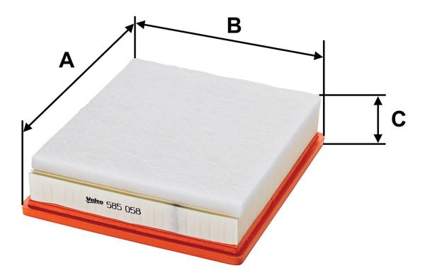 VALEO 585058 | Hava Filtresi (Renault Master II-/ Opel Movano 2.5 DCI 03 /)