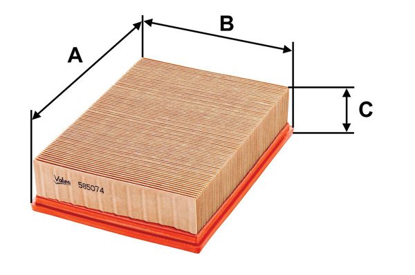 VALEO 585074 | Hava Filtresi (BMW M43-50-52-54 / E36 / 39 / 46 / 85)