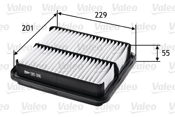 VALEO 585086 | Hava Filtresi-(Suzuki Grand-Vitara V6 1996-01 / Grand Vitara 99-05 1.6-2.0-2.5 G16b-J20a-H25a / Vitara 94-99 J20a-H25a / Samuraı