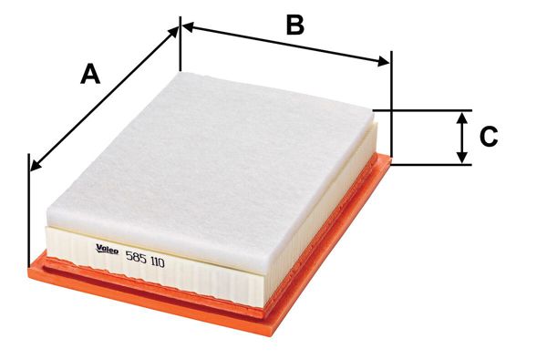 VALEO 585110 | Hava Filtresi (Volkswagen Sharan 1.9 TDI, Ford Galaxy I 1.9)