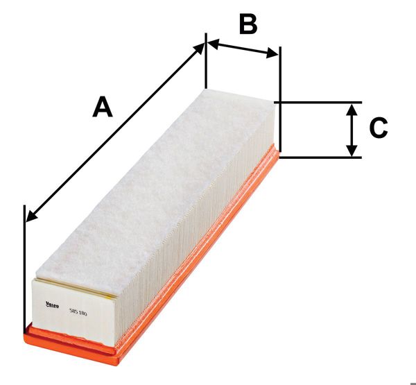 VALEO 585180 | Hava Filtresi (Renault Clio II 1.5 DCI)