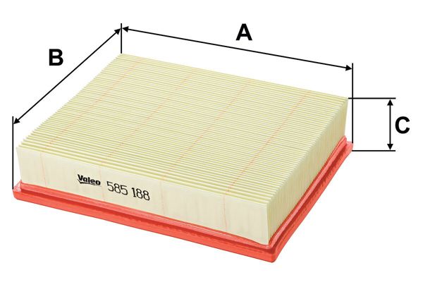 VALEO 585188 | Hava Filtresi (Mercedes A150-A160-A170-A180-A200 09-12 / B150-B160-B170-B180-B200 05-11)