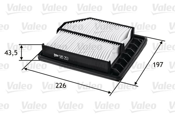 VALEO 585253 | Hava Filtresi (Honda Civic 07 / 11)