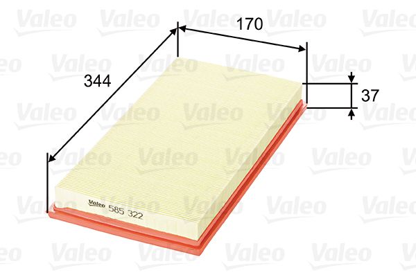 VALEO 585322 | Hava Filtresi Volvo (S40-V40) (T.Suz) (96-04)