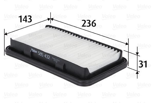 VALEO 585432 | Filtre Hava-(Suzuki Swift 1.3-1.5-1.6 05 / Lıana 01 / 07 1.6)