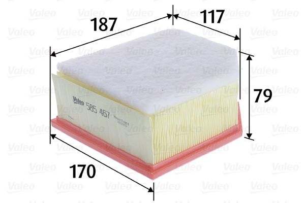 VALEO 585467 | Hava Filtresi (Peugeot Partner I)