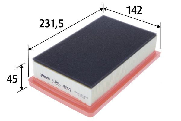 VALEO 585484 | Hava Filtresi (Fiat 500L)