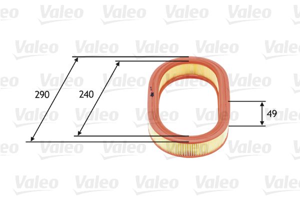 VALEO 585640 | Hava Filtresi (Ford Fiesta III 1.3)