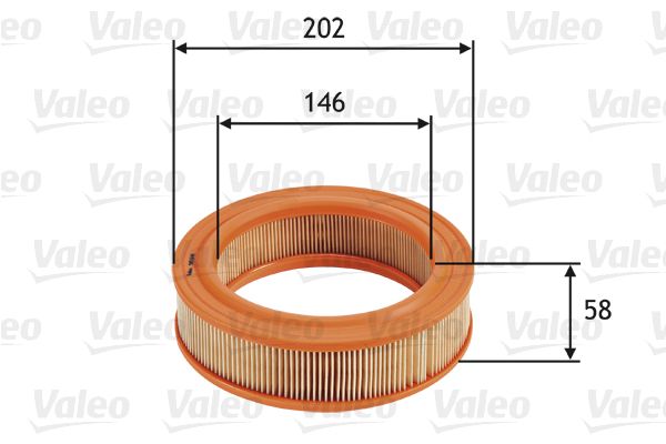 VALEO 585644 | Hava Filtresi (Renault R 5 I 1.1, Nissan Micra I 1.0)