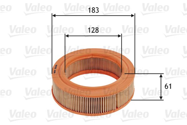 VALEO 585656 | Hava Filtresi (Ford Fiesta I 1.1)