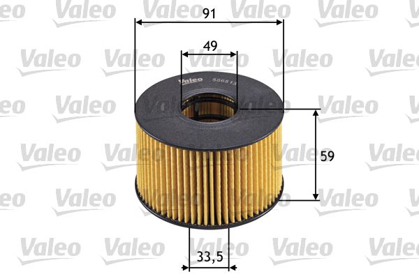 VALEO 586513 | Yağ Filtresi (Ford Mondeo III 2.0 Dı / Transit V184 01 -)