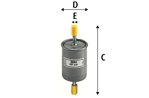 VALEO 587028 | Filtre Benzin-(Chevrolet Lacetti 04 / 10 / Spark 05 / 10 / Rezzo 05 / 10 / Evanda 05 / 10)