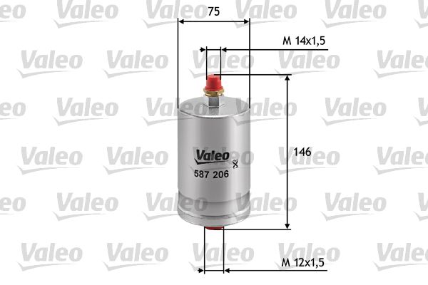 VALEO 587206 | Yakıt Filtresi (Mercedes M102-M103 Küçük C-E-G Serisi)