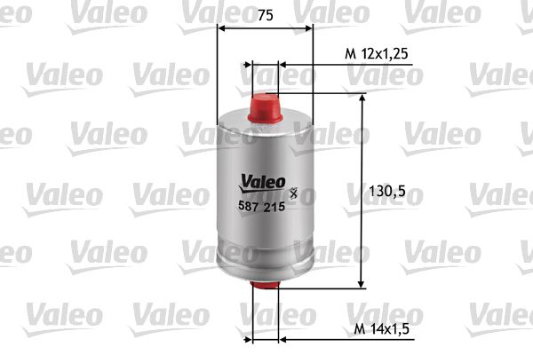 VALEO 587215 | Yakıt Filtresi (Benzin) (Peugeot 205 II 1.1 / 1.0 405 1.9 2.0)
