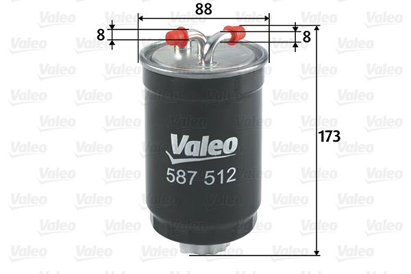 VALEO 587512 | Mazot Filtresi (VW Golf 84-87 Polo 82-90)
