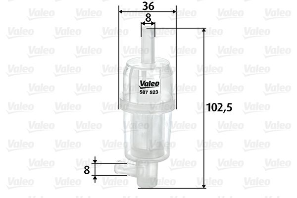 VALEO 587523 | Ara Filtre (Mercedes Om601-602-603 W124-201)