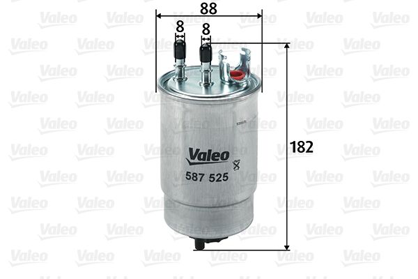 VALEO 587525 | Yakıt Filtresi (Mazot) (Fiat Punto II 1.9 D / Doblo)