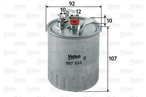 VALEO 587533 | Yakıt Filtresi (Mercedes Om611-612-647-668) Isıtmasız