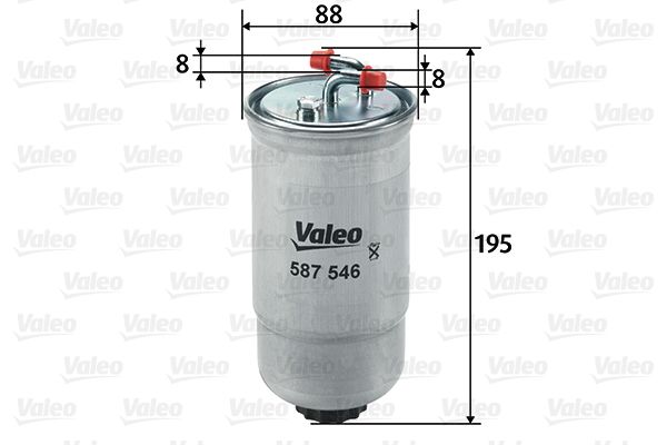 VALEO 587546 | Yakıt Filtresi (Mazot) (Honda Accord VII 2.0I-Ctdı 04-/ Civic VII Hb 1.7Ctdı 1.8 01-05)