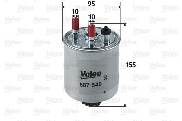 VALEO 587549 | Yakıt Filtresi (Mazot) (Renault Kango 1.5 DCI 08-/ Laguna III 1.5 DCI-2.0 DCI-3.0 DCI 08 -)
