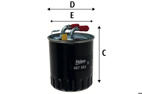 VALEO 587552 | Yakıt Filtresi (Mercedes Om640-642-651 W204-212-221)