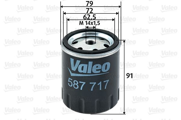VALEO 587717 | Yakıt Filtresi (Mercedes W123 Dizel 200-240-300-407 Serisi)
