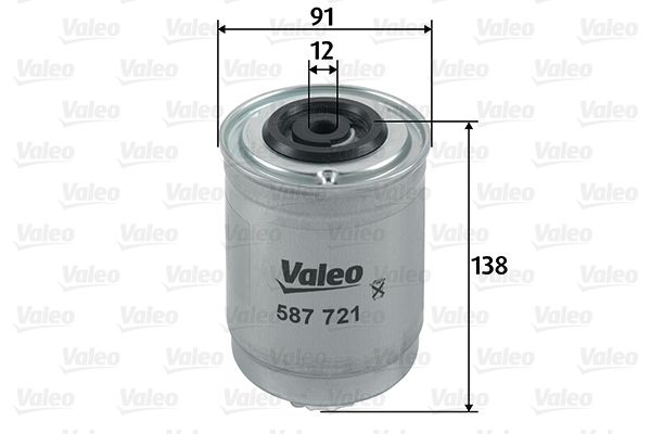 VALEO 587721 | Yakıt Filtresi (Mazot) (Ford Transit Turbo 95 2.5 D)