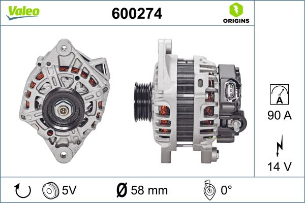 VALEO 600274 | Alternatör Hyundai i10 1.2 13-Kia Rio 11 -
