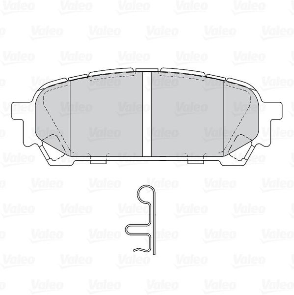 VALEO 670875 | Fren Balata Arka 06-Impıreza