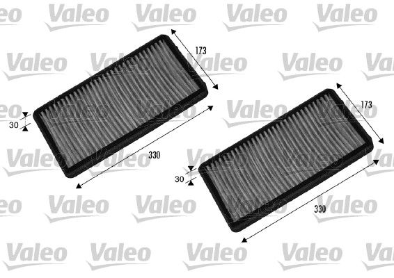 VALEO 698857 | Kabin Filtresi Karbonlu BMW E65-E66