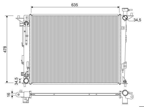 VALEO 701354 | Radyatör Hyundai İx35