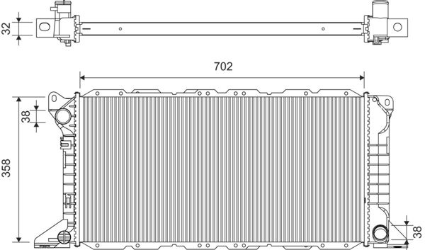 VALEO 701525 | Radyatör Ford Transit Tourneo