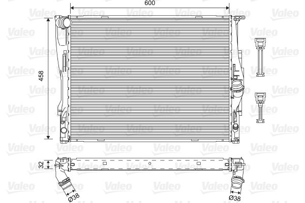 VALEO 701576 | Radyatör BMW 1 Serisi 3 Serisi (06-12)