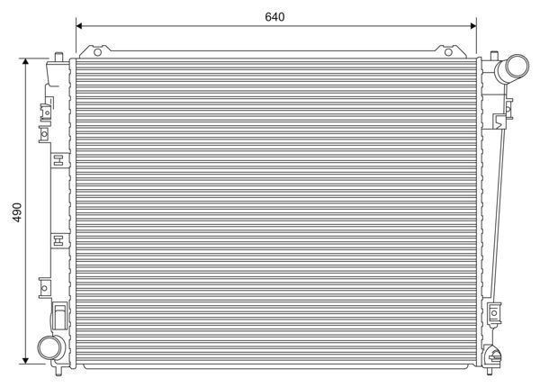 VALEO 701619 | Radyatör Kia Carens III (Un)