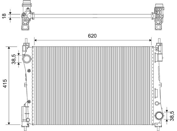 VALEO 701820 | Radyatör Opel Corsa