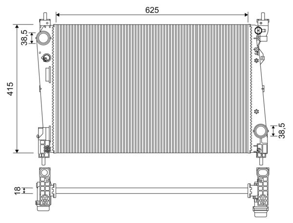 VALEO 701956 | Radyatör Fiat Punto