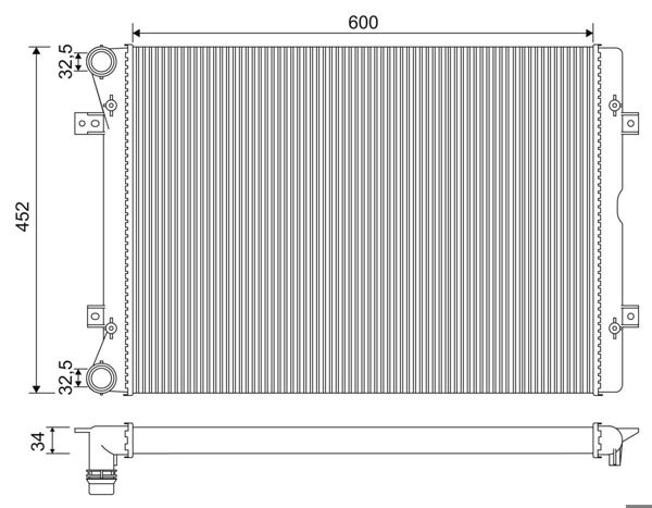 VALEO 701971 | Radyatör VW Sharan