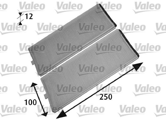 VALEO 715525 | Filtre Polen-(Çiftli)-(Hyundai Accent 03 / 06 Admıre / Getz 00 / 10)