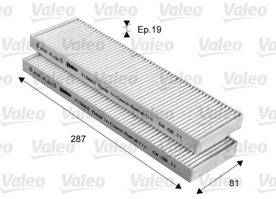 VALEO 715662 | Polen Filtresi 09-Hı. i20 1.2-1.4-1.6 İ-CRDI