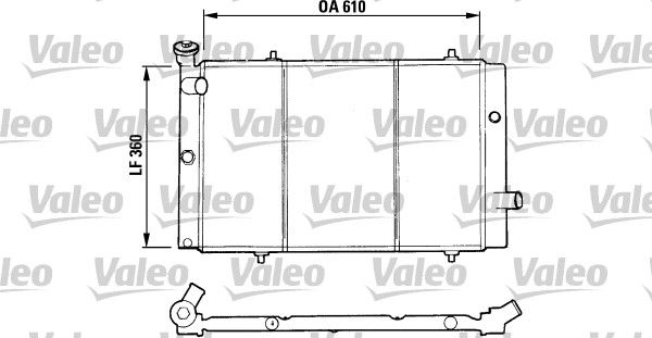 VALEO 730015 | Radyatör 309 Gld / Grd / Srd