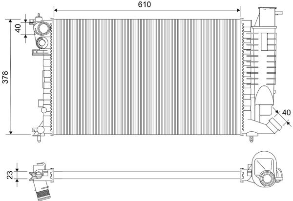 VALEO 730630 | Radyatör 93-97 306 1.6İ **