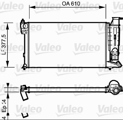 VALEO 730985 | Radyatör Su Mekanik (Peugeot 306 93-97 / Citroen Zx 91-93)