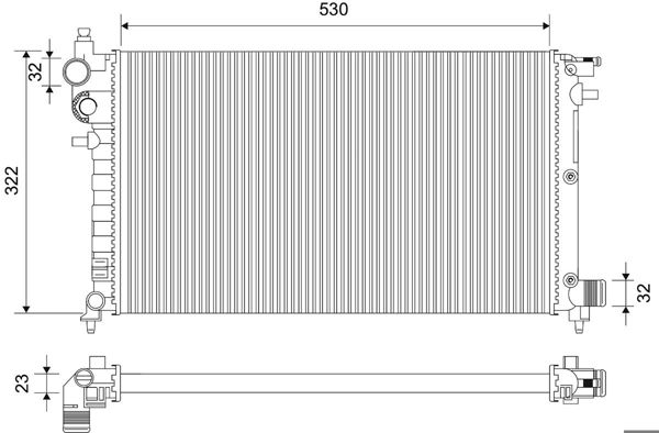 VALEO 731186 | Radyatör Peugeot 106 1.5 D