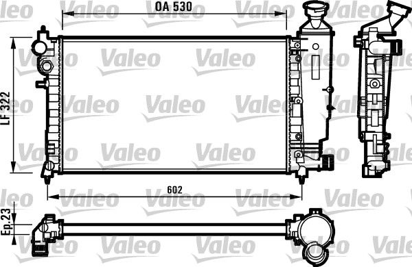 VALEO 731526 | Radyatör 96-Pt.106 1.4-1.6 + Ac
