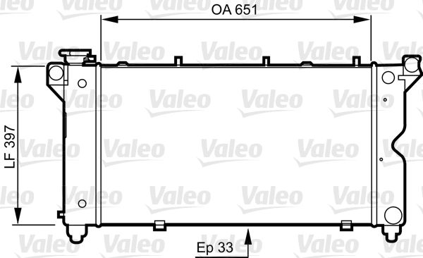 VALEO 731723 | Radyatör Chrysler Voyager 96