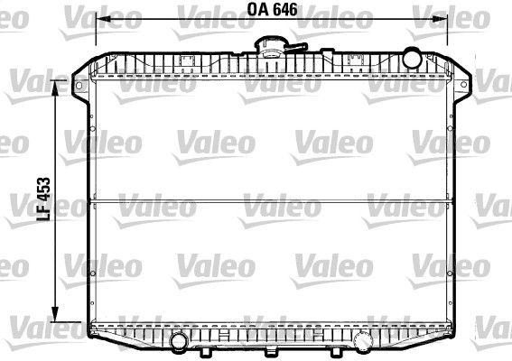 VALEO 732592 | Radyatör Ford Maverick 2.7 TD (Ac + / -) (93 / 98)
